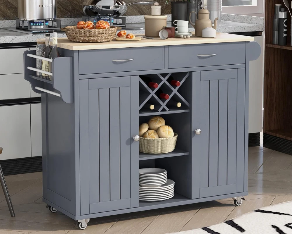 cart on wheels for kitchen